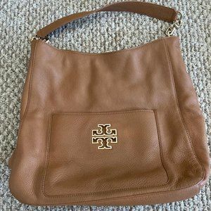 AUTHENTIC TORY BURCH BRITTEN HOBO BARK COLOR